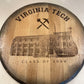 Custom Commemorative Photo Engraved Whiskey Barrel Head