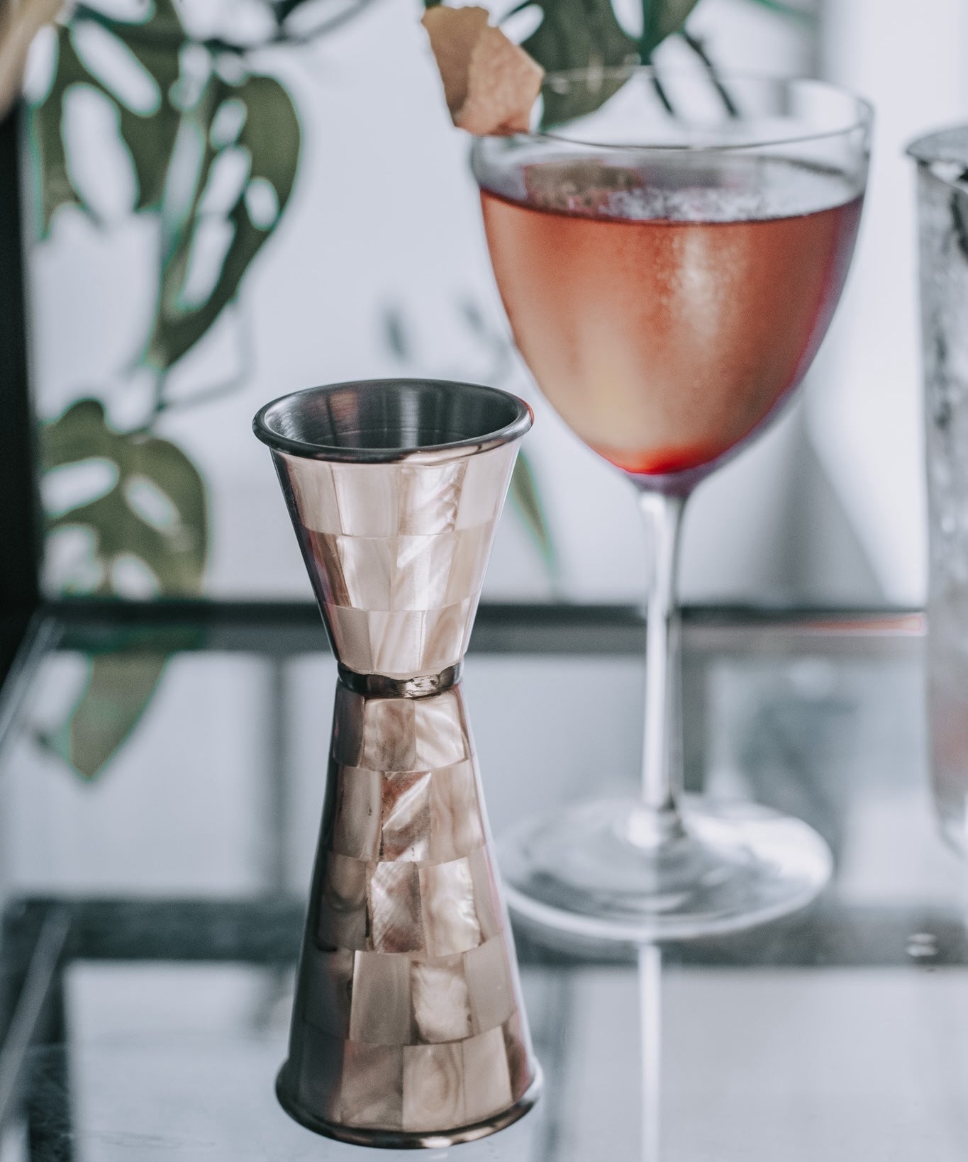 Mother of Pearl Collection | Japanese-Style Jigger | Precision Cocktail Measuring