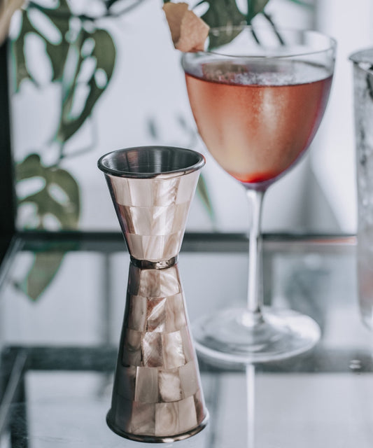 Mother of Pearl Collection | Japanese-Style Jigger | Precision Cocktail Measuring