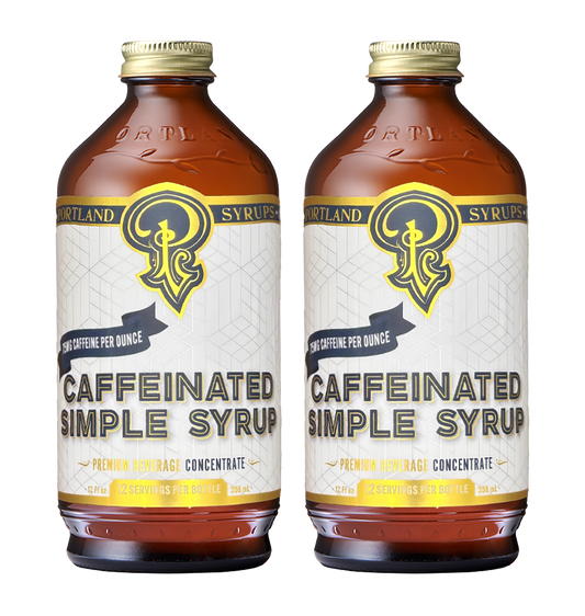 Caffeinated Simple Syrup two-pack