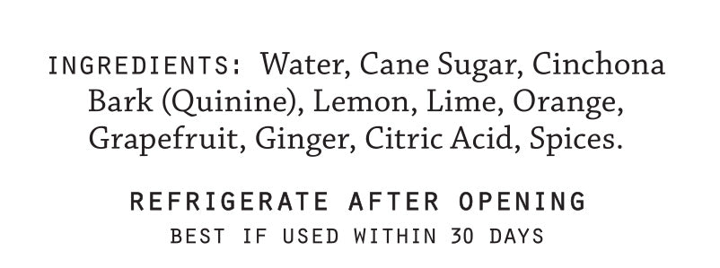 Tonic Syrup