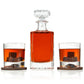 Engraved Sigma Tau Gamma - Personalized Whiskey Decanter Set In Wood Gift Box