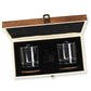 Whiskey Glass Set in Gift Wood Box