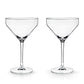Raye Angled Crystal Martini Glasses Set of 2