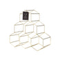 Geo Countertop Wine Rack in Gold
