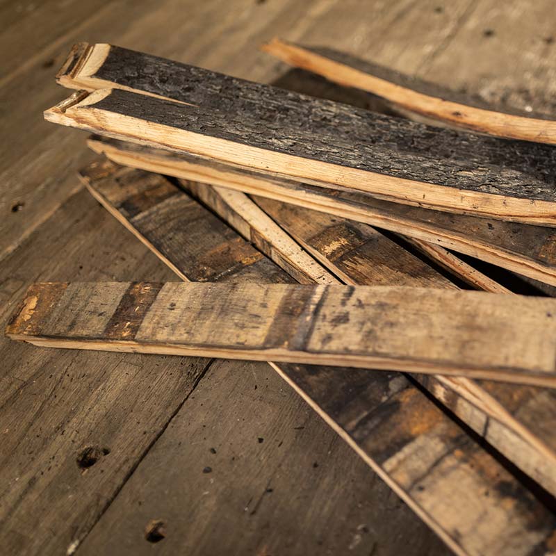 Bourbon/Whiskey Barrel Staves - Set of 10 assorted widths