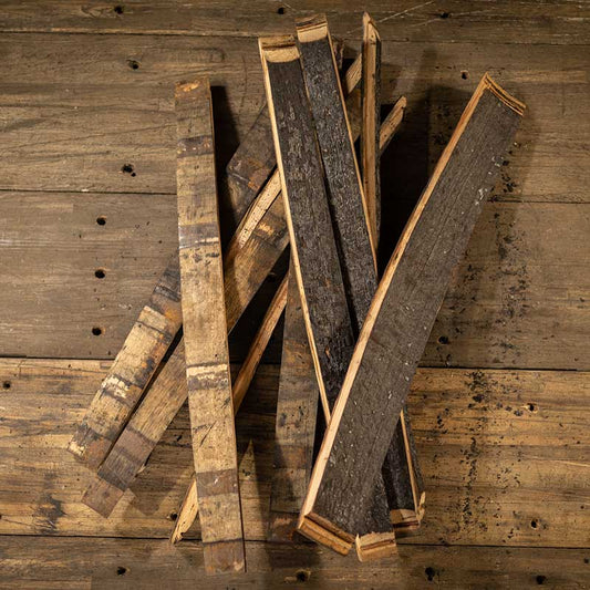 Bourbon/Whiskey Barrel Staves - Set of 10 assorted widths
