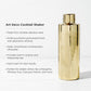 Art Deco Cocktail Shaker in Gold