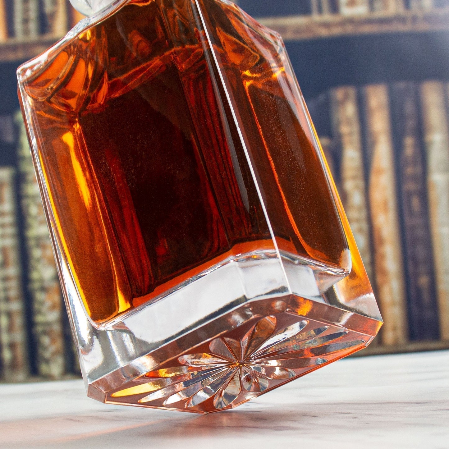 Engraved Sigma Tau Gamma - Personalized Whiskey Decanter Set In Wood Gift Box