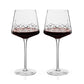 Admiral Crystal Burgundy Wine Glasses, Set of 2