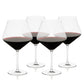Liminal Burgundy Wine Glasses, Set of 4