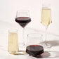 Seneca Diamond Crystal Wine Glasses Set of 2