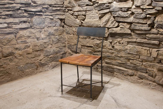 CIDER HOUSE- Reclaimed Wood Bar Stools With Back - Rustic Stools - Counter Stools - Counter Height Chairs With Back