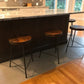 Bar stools counter height - Industrial counter stools with metal legs -Reclaimed wood bar height bar stools for man cave decor