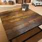 Square coffee table extra large - Wood coffee table rustic modern - Reclaimed wood coffee table - Living room furniture