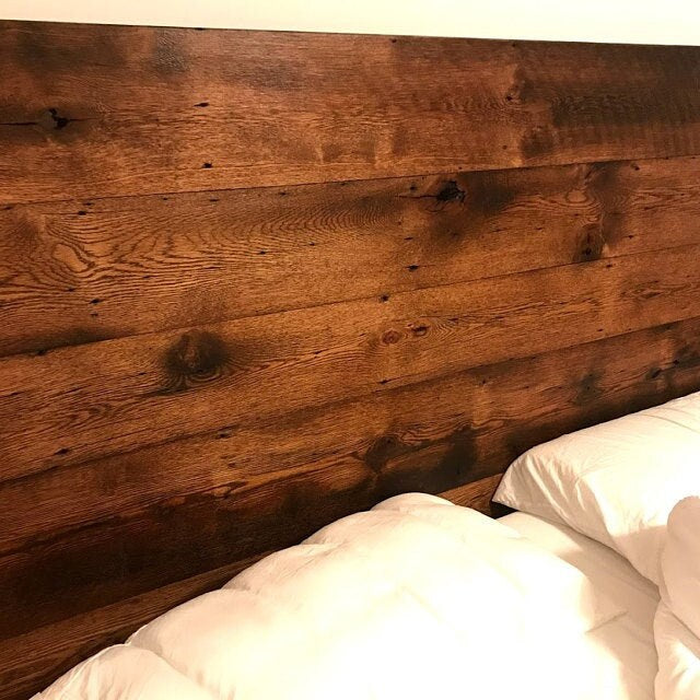 Lamplighter Reclaimed Wood Platform Bed King, Platform Bed California King, Platform Bed Queen, Bed Headboard With Frame, Oak Furniture