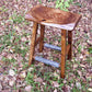 Counter Height Stool, Live Edge Stool, Reclaimed Wood Bar Stools, Oak Bar Stools, Dining Stools
