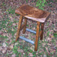 Counter Height Stool, Live Edge Stool, Reclaimed Wood Bar Stools, Oak Bar Stools, Dining Stools