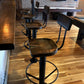 Bar stools with backs swivel - Bolt down bar stool with scooped seats bar height - Kitchen island bar stools counter height