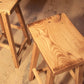 Counter stool wood counter height - Saddle counter stool bar height - Reclaimed wood bar stool counter height