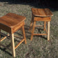 FREE SHIPPING, Counter Height Stool, Wood Saddle Stools, Wood Bar Stools, Pub Stools, Rustic Backless Stools, Eco-Friendly Reclaimed Wood
