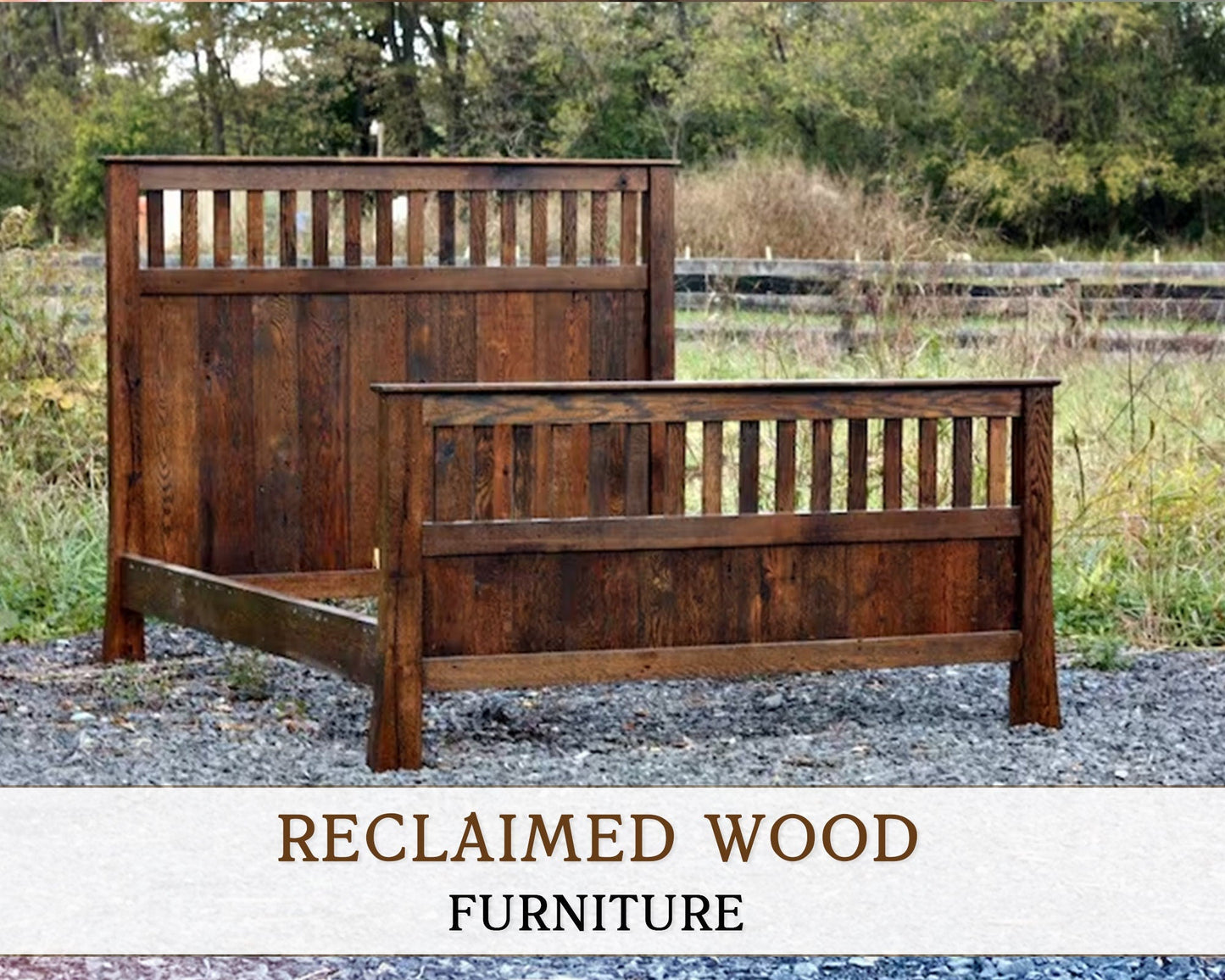 Mission Style Bed, Mission Furniture, Reclaimed Oak Bed, Mission Bed Frame, Bedroom Furniture, Solid Wood Bed Frame, Farmhouse Bed, Rustic