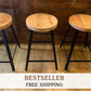 Counter Stools, Basic Brew, Industrial Bar Stools Counter Height, Rustic Wood Bar Stool, Extra Tall Bar Stools, Backless Bar Stools, Danish