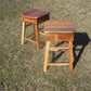 FREE SHIPPING, Counter Height Stool, Wood Saddle Stools, Wood Bar Stools, Pub Stools, Rustic Backless Stools, Eco-Friendly Reclaimed Wood