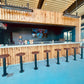 Bolt Down Bar Stools, Counter Stools, Pedestal Bar Stools, Industrial Bar Stools, Solid Wood Bar Stools Bolt Down, Counter Height Stools