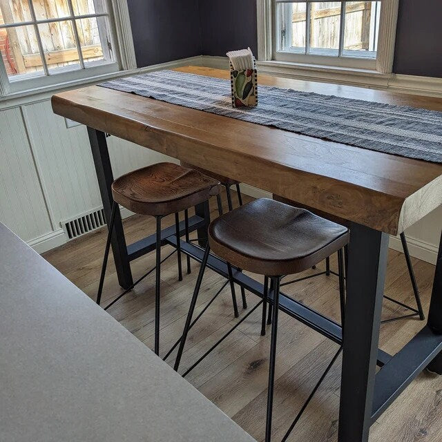 Spinnaker Bar Stools, Counter Stools, Counter Height Stool, Kitchen Stools, Tractor Seat Stool, Reclaimed Wood Bar Stool, Industrial Stools