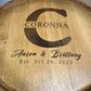 Custom made Bourbon Barrel Bistro/Pub Table Table with glass insert- Custom designed laser engraving available