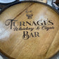 Whiskey Barrel End Table- Custom Engraving Available