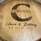 Whiskey Barrel End Table- Custom Engraving Available