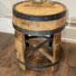 Whiskey Barrel End Table- Custom Engraving Available