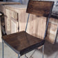 Bar stools with backs counter height - Industrial counter stools with backs - Reclaimed counter height bar stools