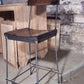 Bar stools with backs counter height - Industrial counter stools with backs - Reclaimed counter height bar stools