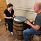 Bourbon Barrel Arcade Table- 60 Old School Games Included