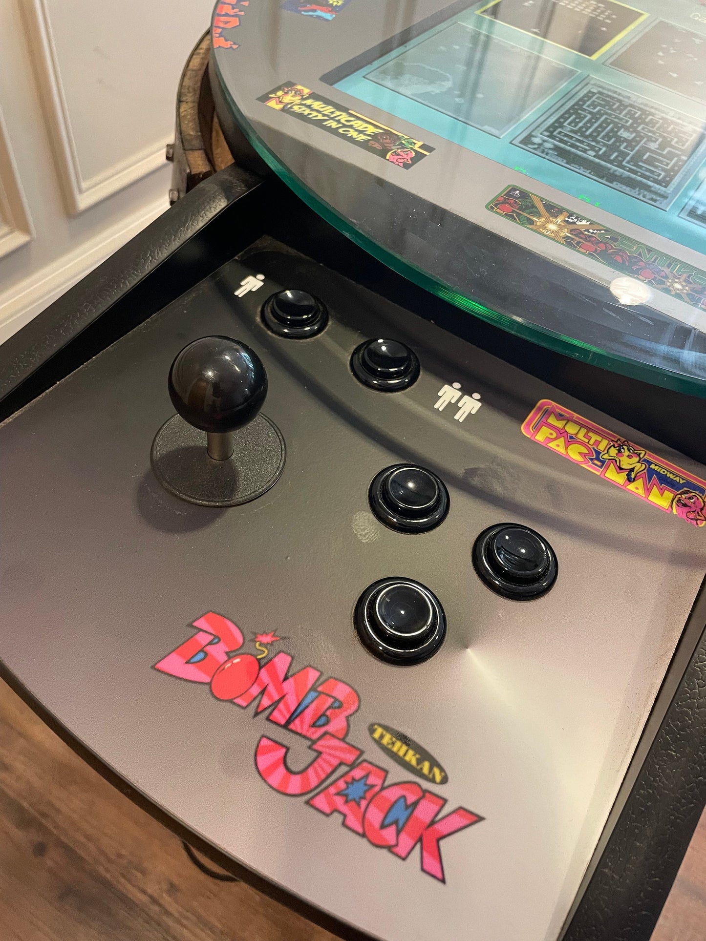 Bourbon Barrel Arcade Table- 60 Old School Games Included