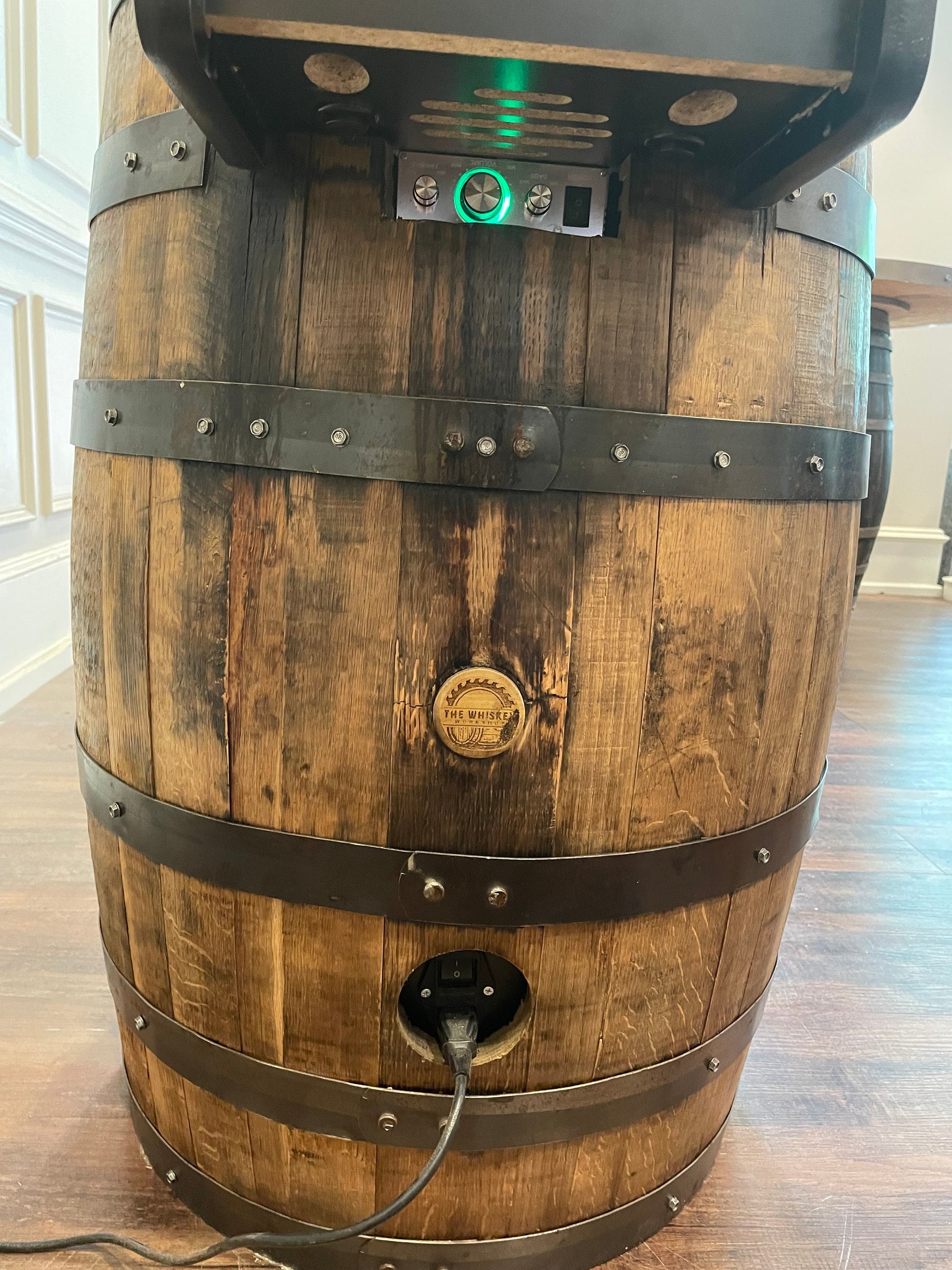 Bourbon Barrel Arcade Table- 60 Old School Games Included