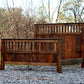 Mission Style Bed, Mission Furniture, Reclaimed Oak Bed, Mission Bed Frame, Bedroom Furniture, Solid Wood Bed Frame, Farmhouse Bed, Rustic