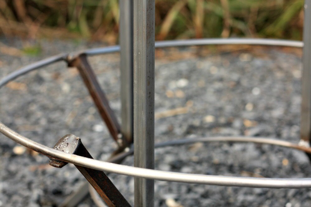 Bar Height Table Round - Pub Table With Foot Rest - Pub table bar height with design - Reclaimed wood bar height table