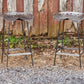 Steel Bar Stools, Tractor Seat Bar Stools, Metal Bar Stools, Men Cave Decor, Counter Height Stools, Table Top Bar Stools