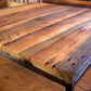 Square coffee table extra large - Wood coffee table rustic modern - Reclaimed wood coffee table - Living room furniture