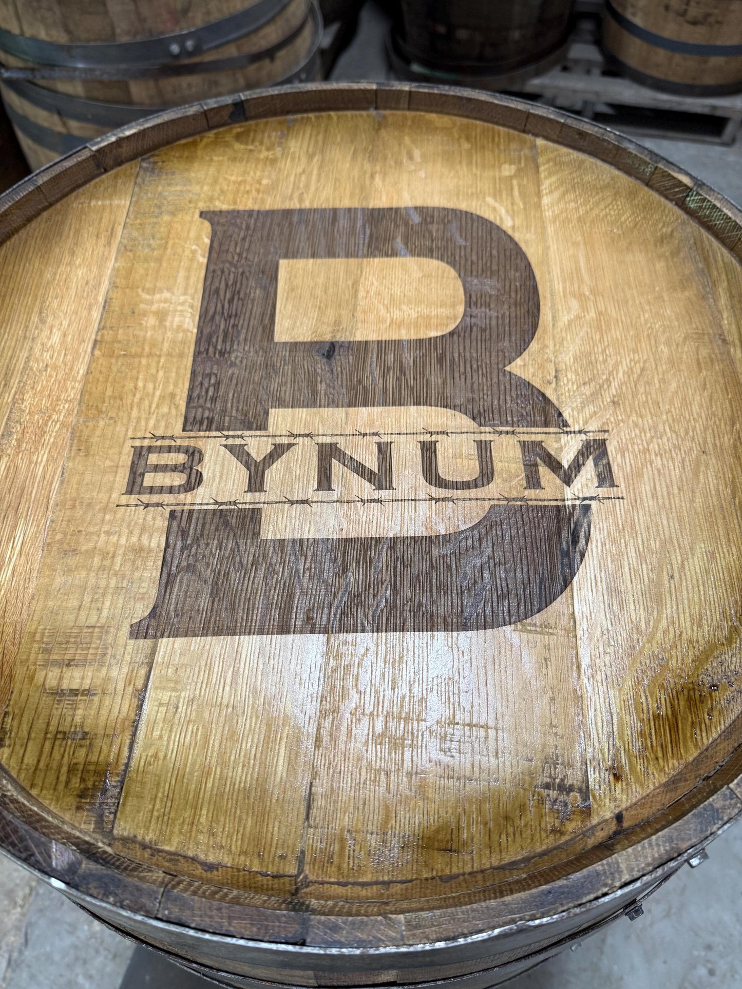 Whiskey Barrel Pool/Billiards Cabinet