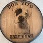 Custom Commemorative Photo Engraved Whiskey Barrel Head