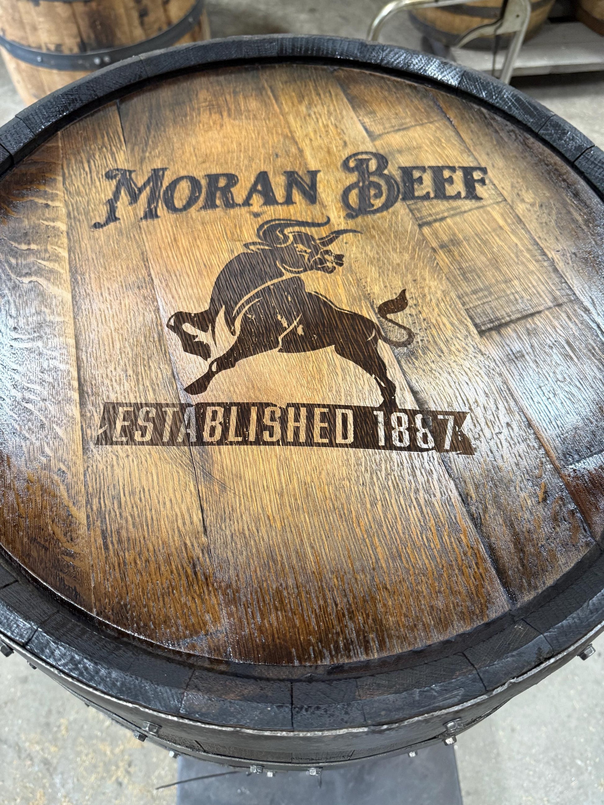 Whiskey Barrel Pool/Billiards Cabinet