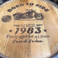 Motorized Pop Up Bourbon Barrel Cabinet. Remote control & LED lighting. Works with Alexa and Google Home. Custom engraving available.