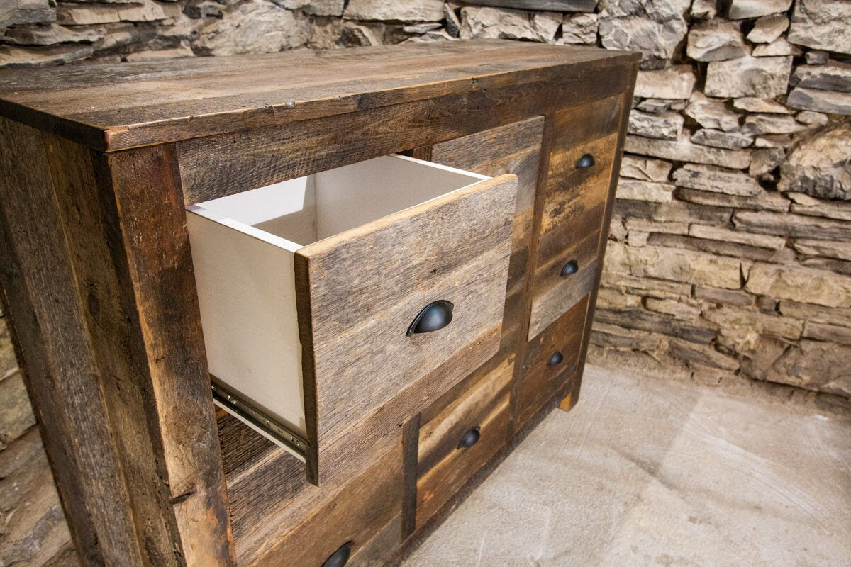 The Bombay Dresser, Solid Wood Nightstand, Bohemian Drawer Dresser, Rustic Chest Of Drawers, Old Wood Dresser, Distressed Dresser, Cozy