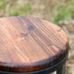 THE SEATTLE- Counter stool modern with industrial design - Backless bar stool counter height - Reclaimed wood counter stool