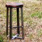 THE SEATTLE- Counter stool modern with industrial design - Backless bar stool counter height - Reclaimed wood counter stool